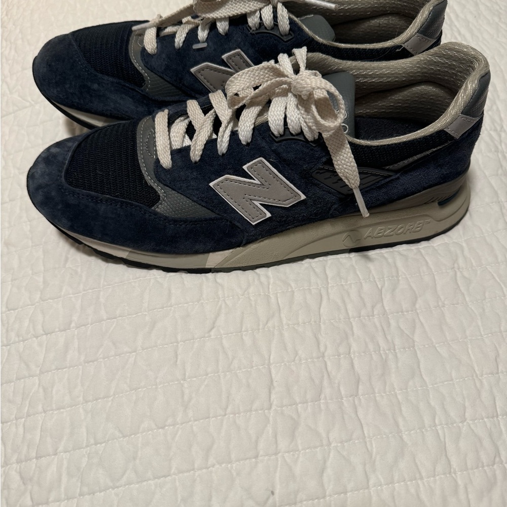 New Balance Made in USA 998 Navy/Chrome Blue - Picture 5 of 7